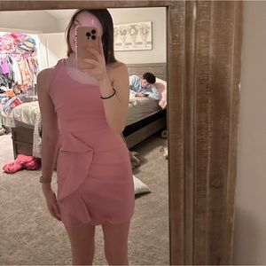 Hello Molly one shoulder mini dress